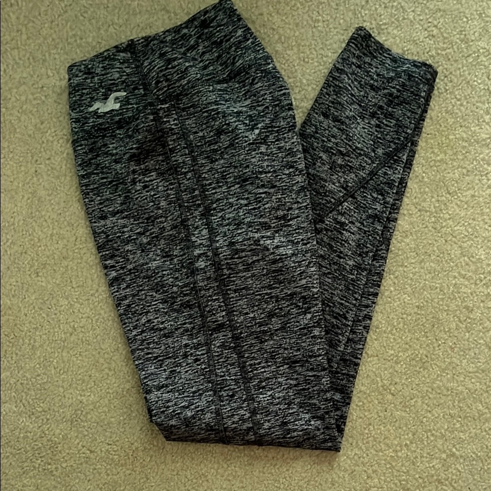 Hollister Gray Leggings Soft Textured Athleisure Wear